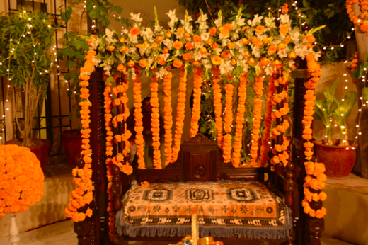 Mayun decoration Idea with flowers