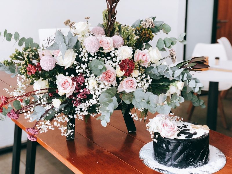Fresh flower bouquet for birthday