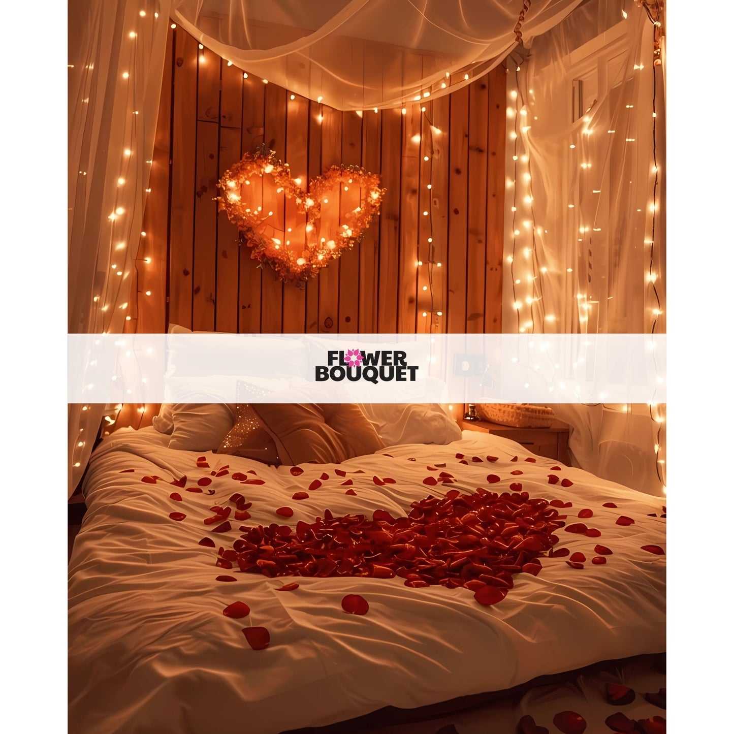 Romantic Flower Canopy Bedroom Decor