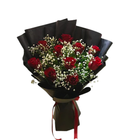 Crimson Rose Bouquet