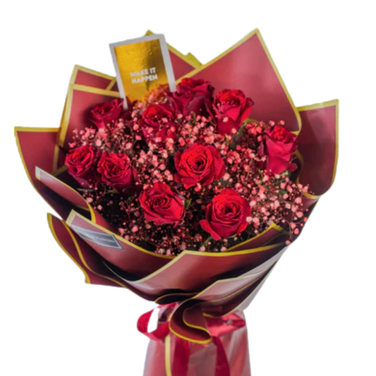 Crimson Enchantment Flower Bouquet