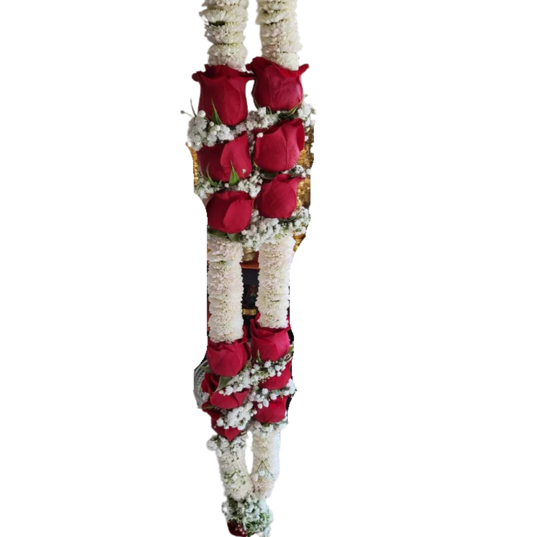 Rose and Baby’s Breath Wedding Garlands