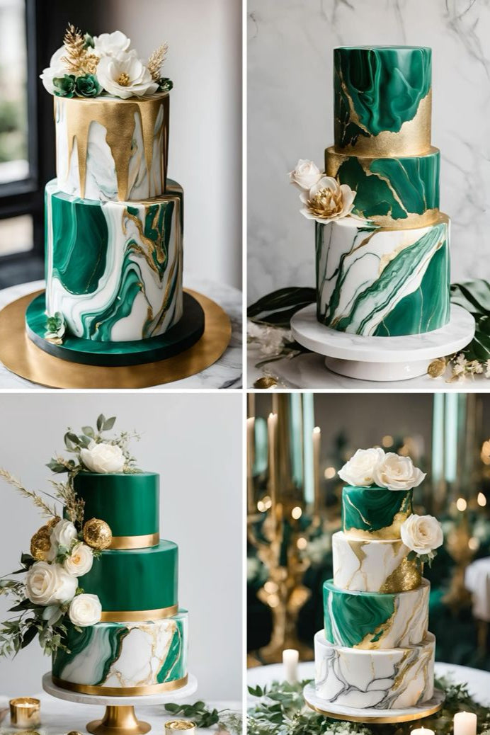 Beautiful customized cake with elegant designs, perfect for weddings, birthdays, and special occasions.