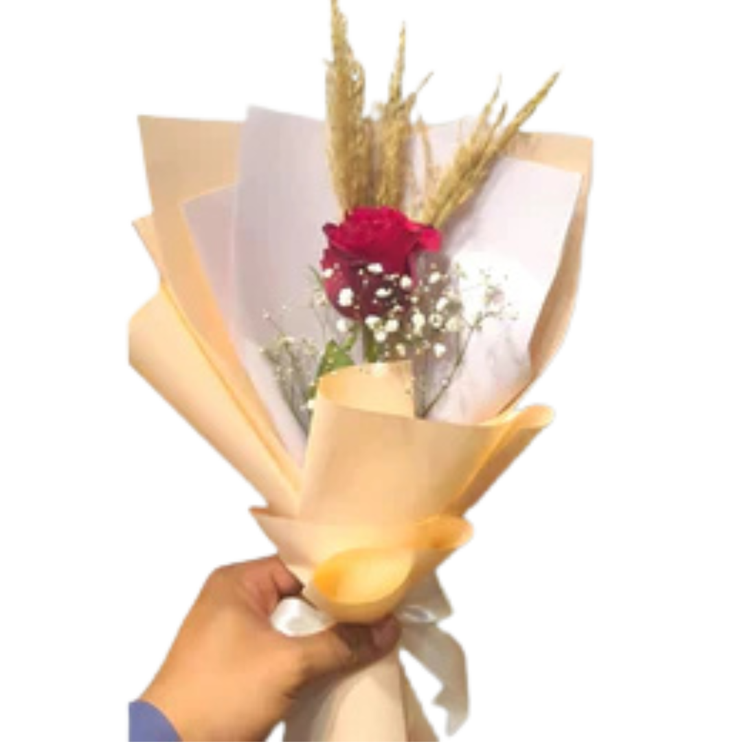 Elegant Autumn Red Rose Bouquet