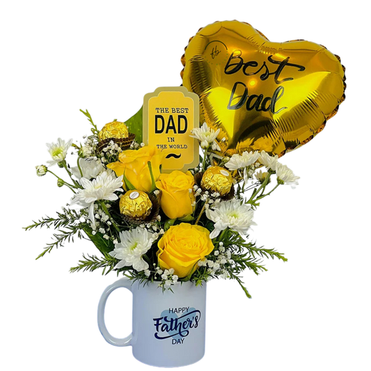 Father's Day Flower Mug
