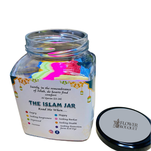 Islamic Jar with Quranic reminder notes – perfect Ramadan and Eid gift for spiritual reflection