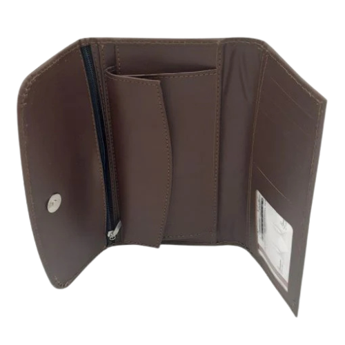Slim black ladies wallet in gift box – elegant women’s accessory perfect for gifting