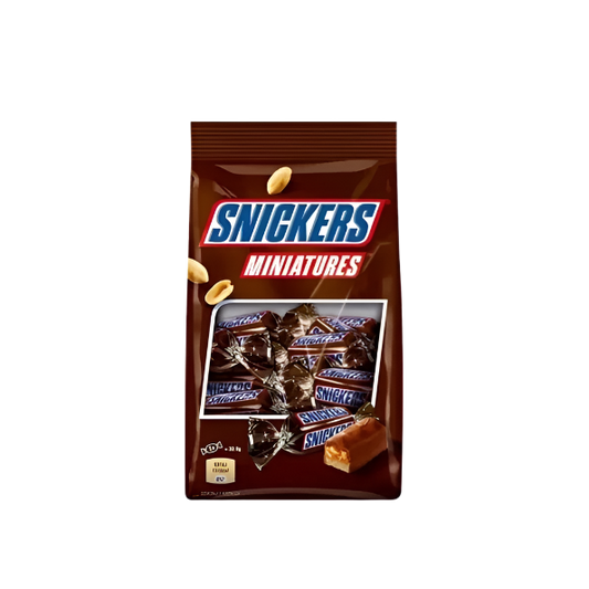 Snickers Miniatures chocolate pouch with individually wrapped bars