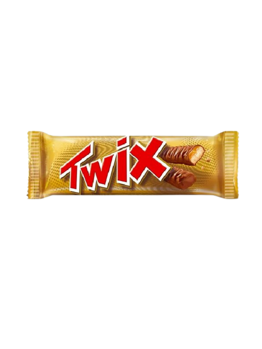 Twix chocolate 50gm pack with biscuit, caramel, and milk chocolate