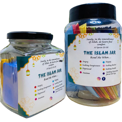 Islamic Jar with Quranic reminder notes – perfect Ramadan and Eid gift for spiritual reflection