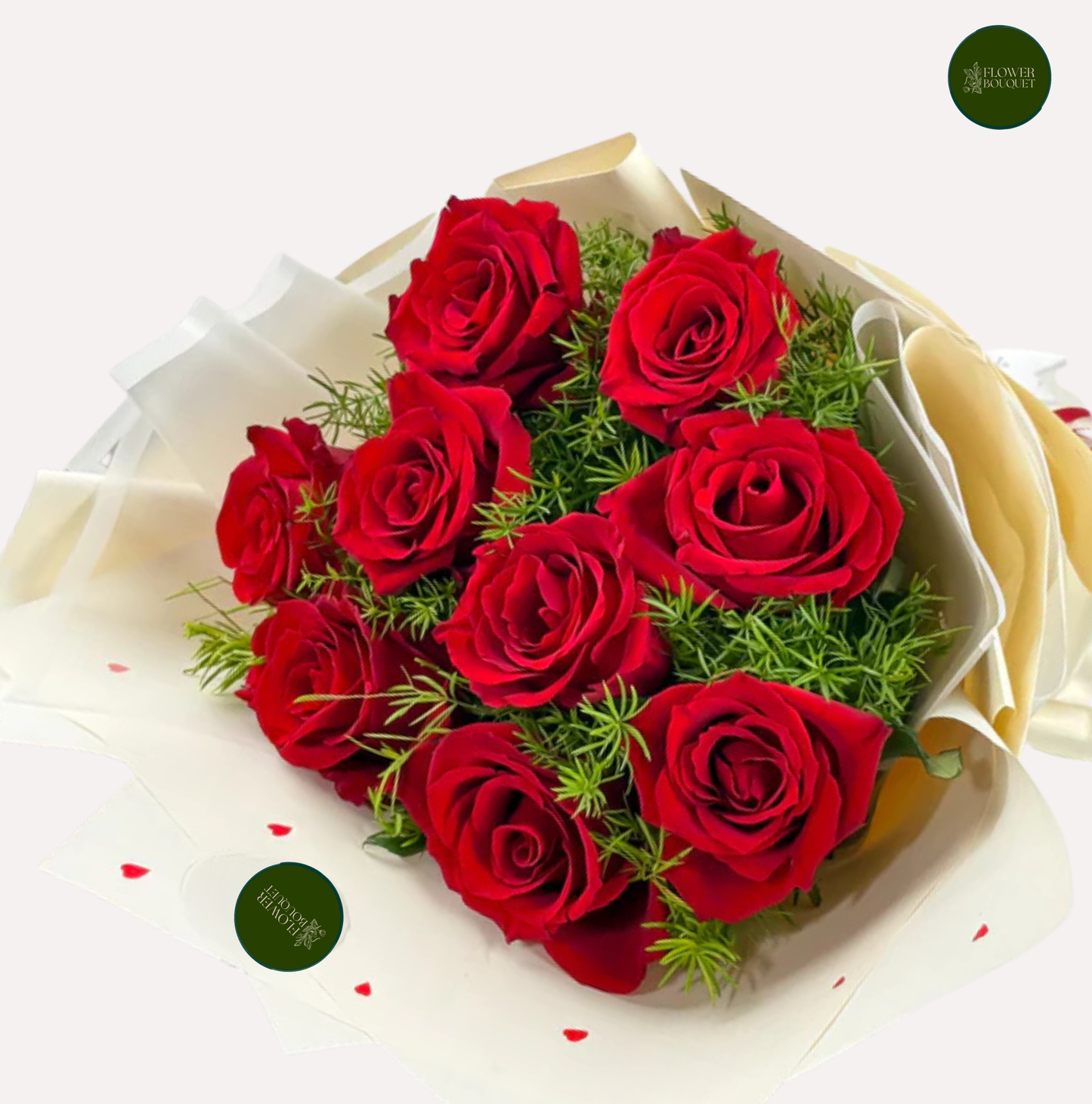 small red rose bouquet for love gift with premium wrapping
