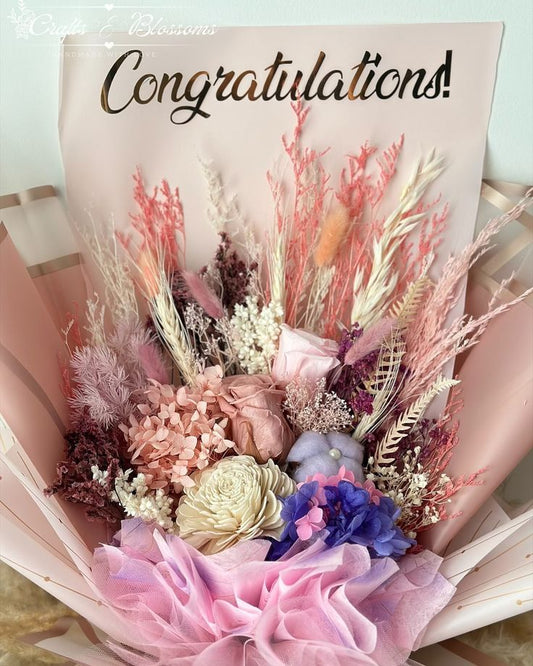 Congratulate with Flower Bouquet