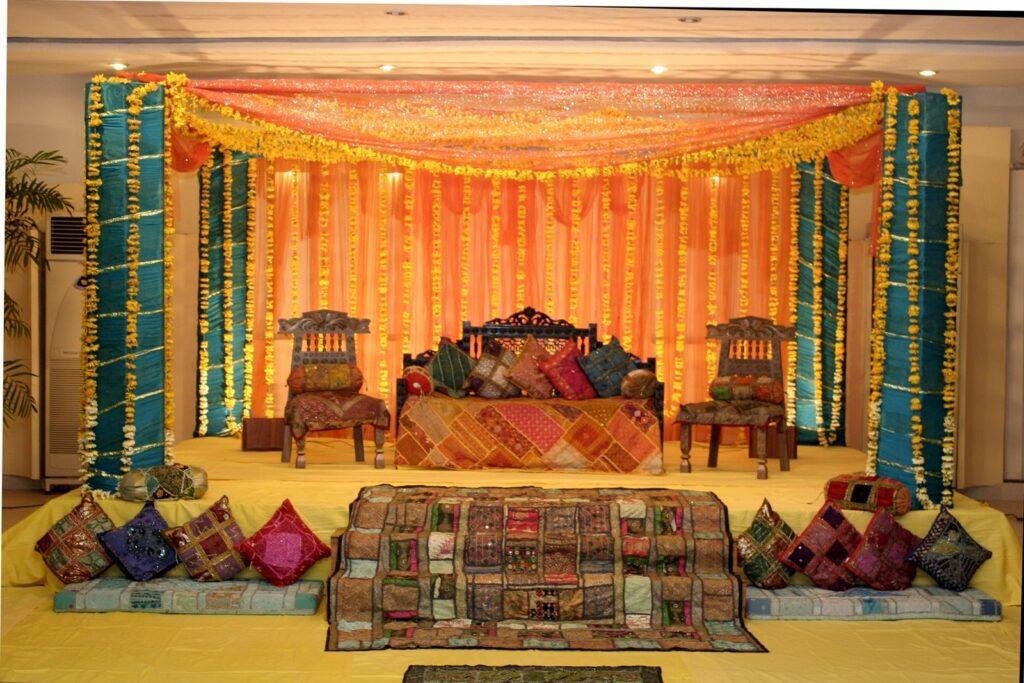 Mehndi decor at Home