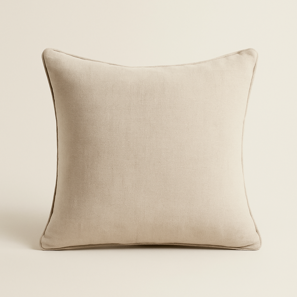 Elegant cushions in neutral tones – soft and stylish home décor collection