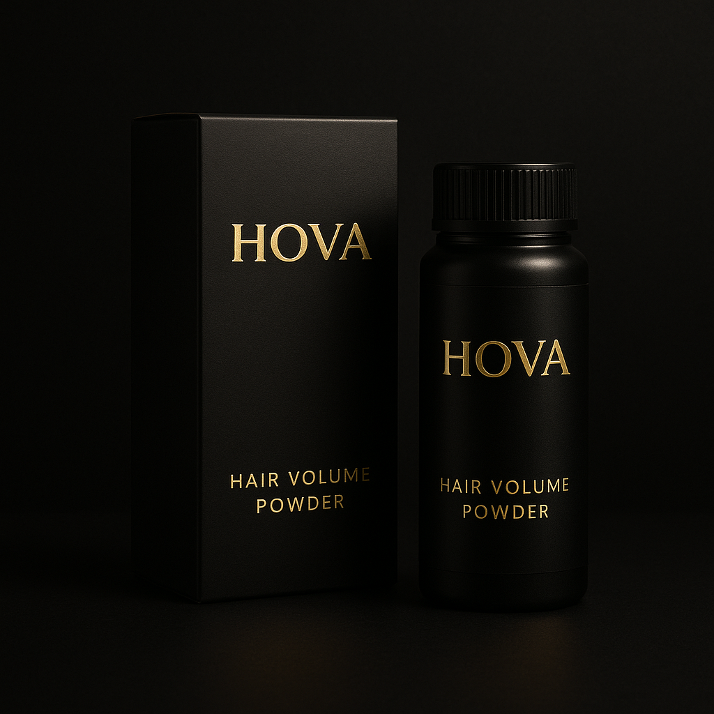 HOVA Hair Volume Powder bottle – unisex root-boosting matte finish hair styling powder