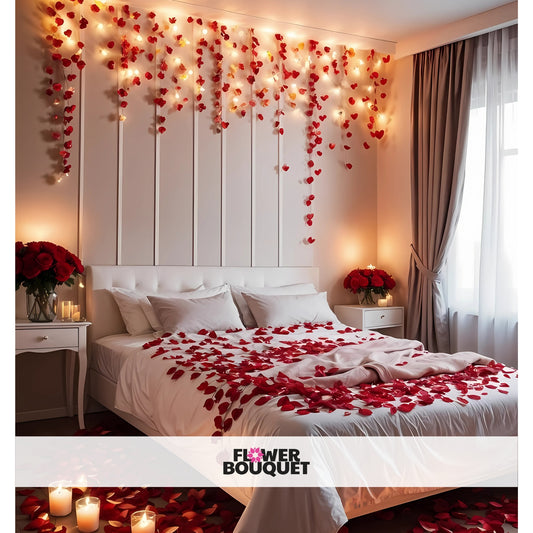 Romantic Valentine's Day Bedroom Decor