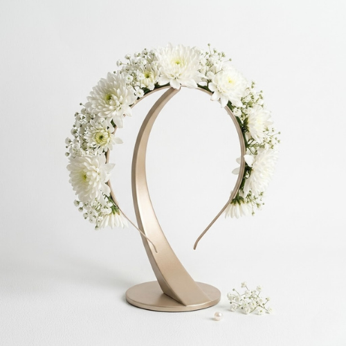 White Blossom Floral Crown