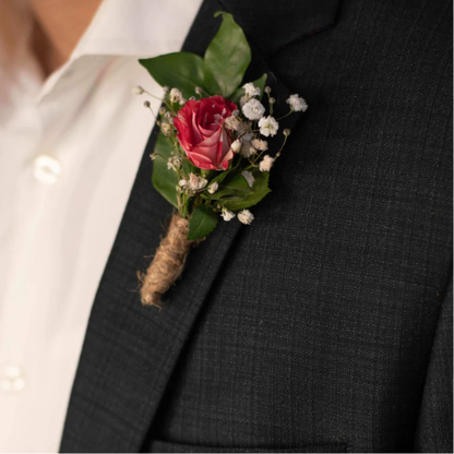 Blue Rose Fresh Boutonniere