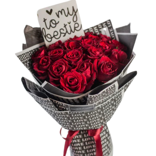 Rouge Radiance Flower Bouquet