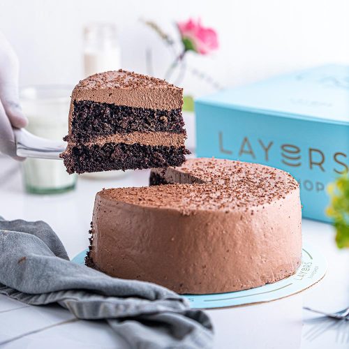 Layers German Fudge Cake