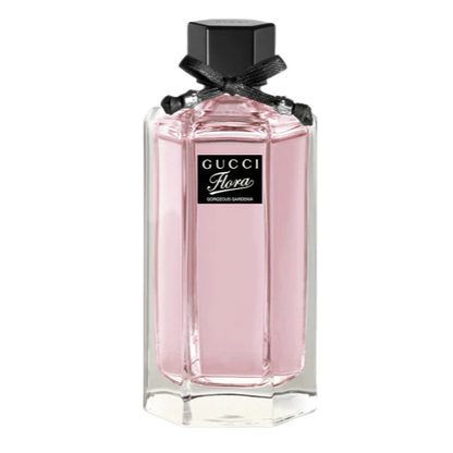 Gucci Flora Gorgeous Gardenia pink perfume bottle – luxury floral fragrance gift for women