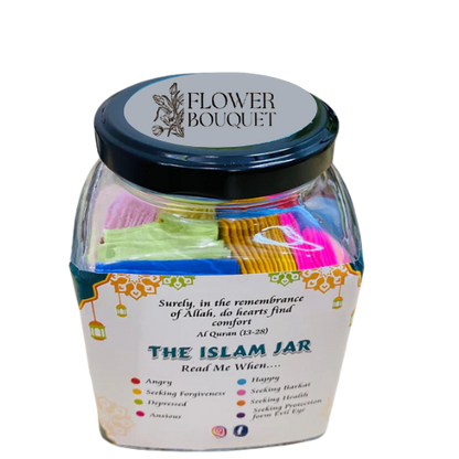 Islamic Jar with Quranic reminder notes – perfect Ramadan and Eid gift for spiritual reflection