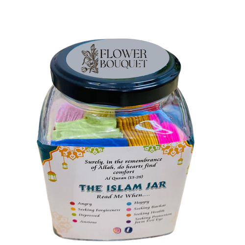 Islamic Jar with Quranic reminder notes – perfect Ramadan and Eid gift for spiritual reflection