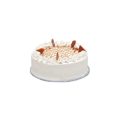 "Kitchen Cuisine Caramel Crunch Cake with caramel cream, drizzle, and nut topping, available in Lahore, Karachi, and Islamabad"