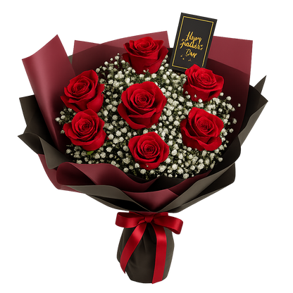 red crimson roses 