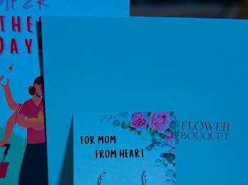 Personalized Mother’s Day Greeting Card – Floral Design with Heartfelt Message for Mum
