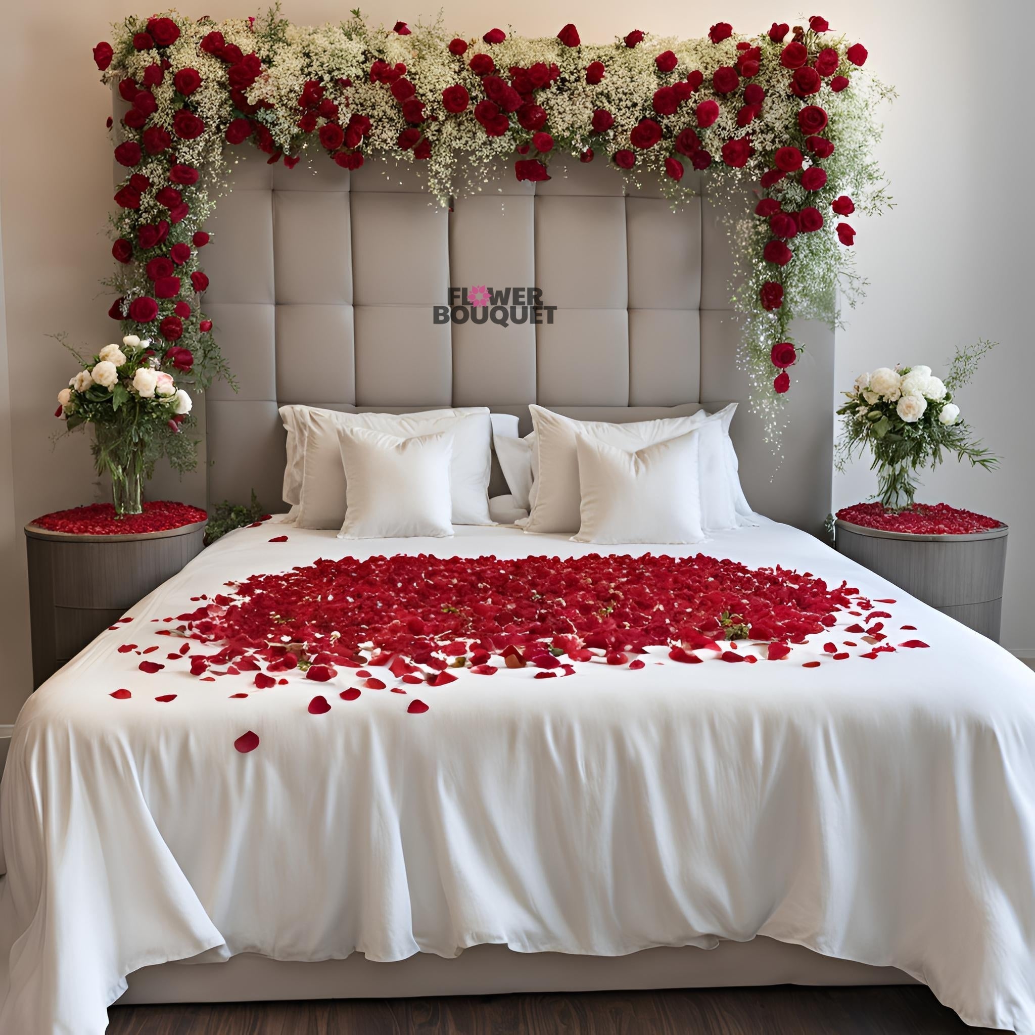 Bed Decoration With Flowers