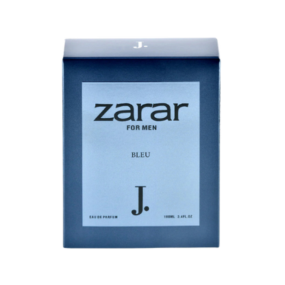 Zarar Bleu perfume gift set with signature leather wallet for men