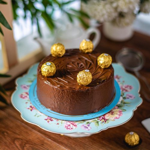 Layers Ferrero Rocher Cake