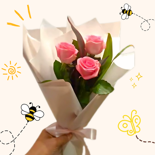flower bouquet trio 