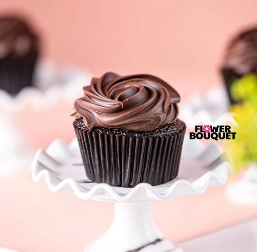 A delicious Milk Chocolate Cupcake topped with silky milk chocolate frosting and drizzled with melted chocolate, perfect for celebrations or gifting.