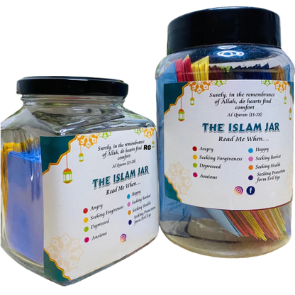 Islamic Jar with Quranic reminder notes – perfect Ramadan and Eid gift for spiritual reflection